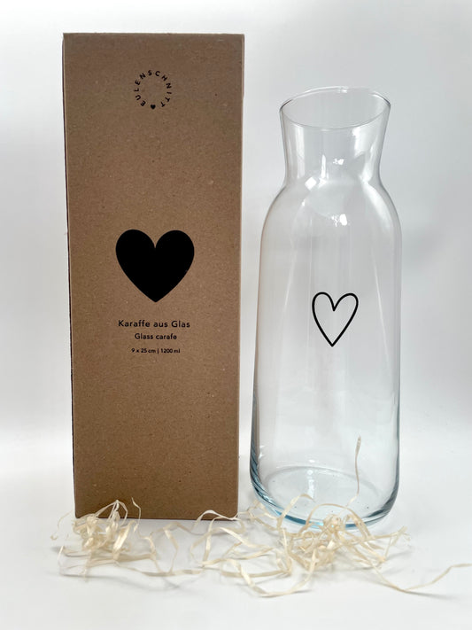 Eulenschnitt Karaffe Herz