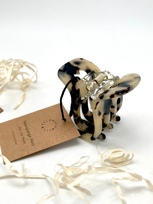 Eulenschnitt Haarspange Herz - in verschiedenen Farben