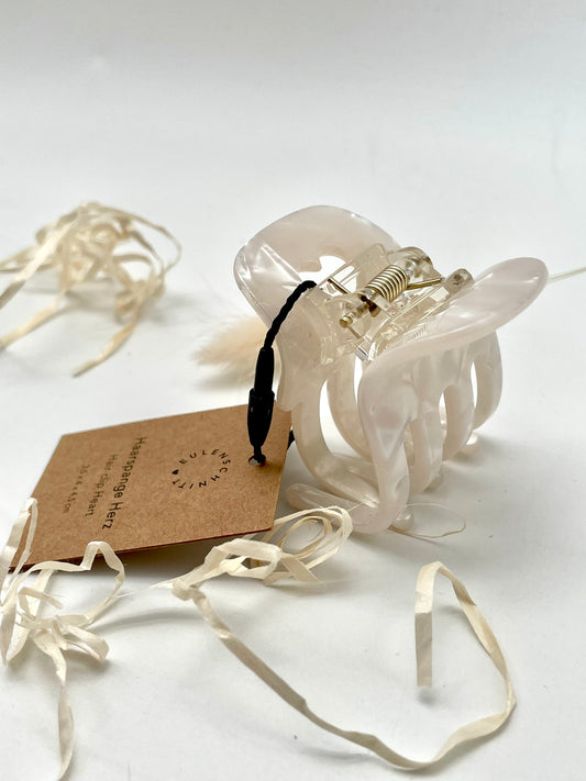 Eulenschnitt Haarspange Herz - in verschiedenen Farben