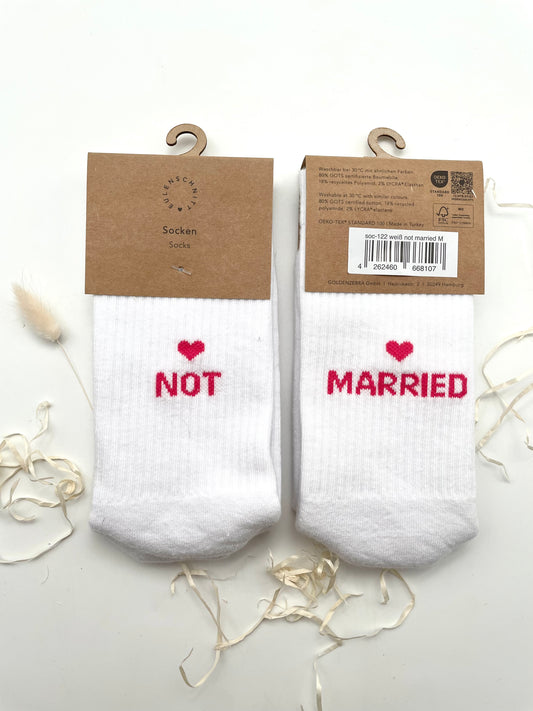 Eulenschnitt Socken Not Married