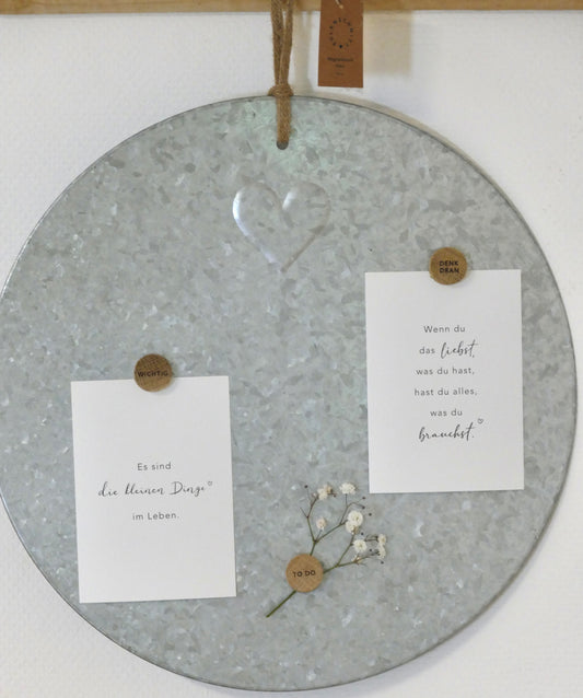 Eulenschnitt Magnettafel mit verschiedenen Magneten