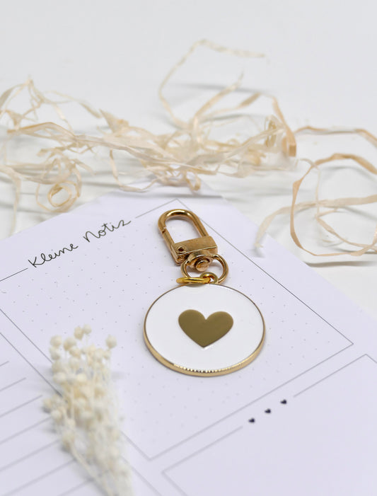 Eulenschnitt Schlüsselanhänger Herz