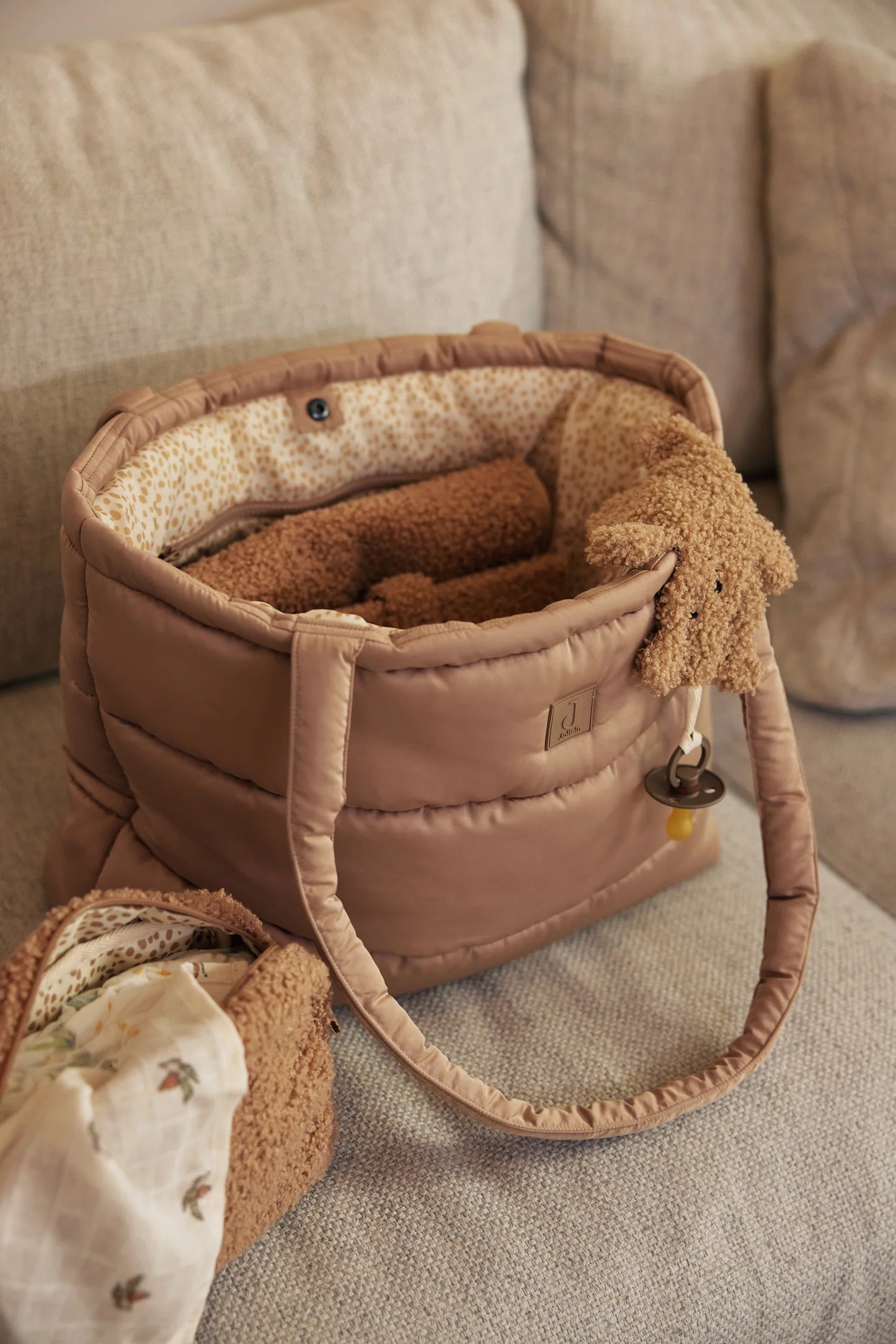 Jollein Wickeltasche Puffed - Biscuit