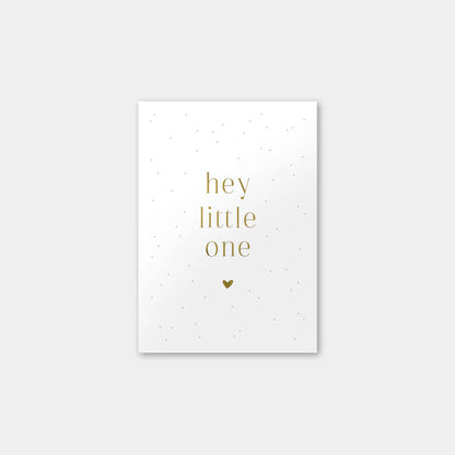 Odernichtoderdoch Postkarte "Hey Little One" in gold