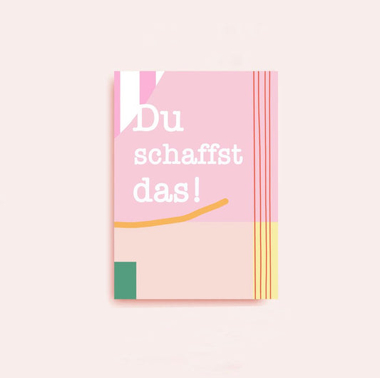 Postkarte Du schaffst das
