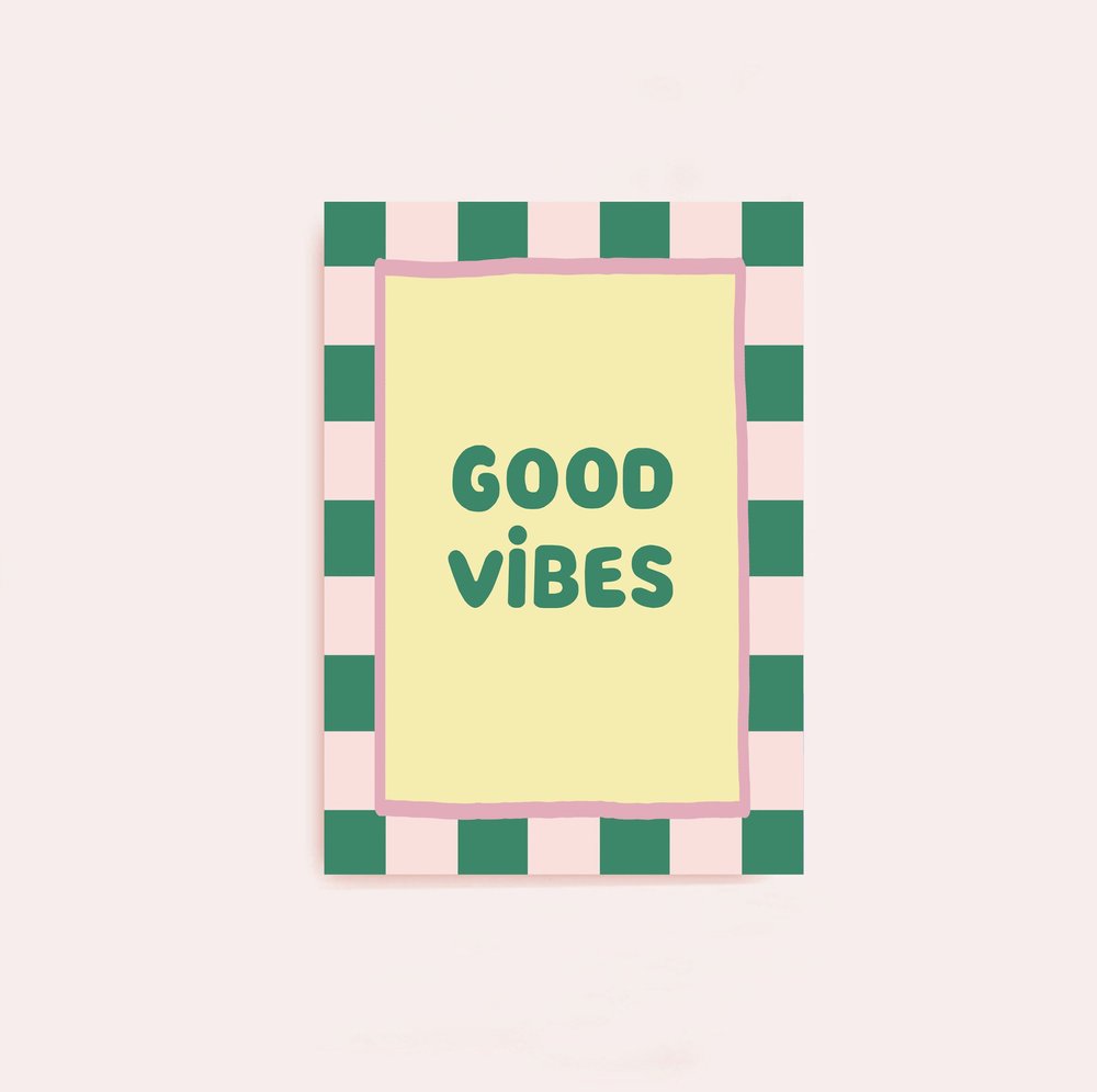 Postkarte Good Vibes