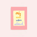 Postkarte Only Good Vibes allowed