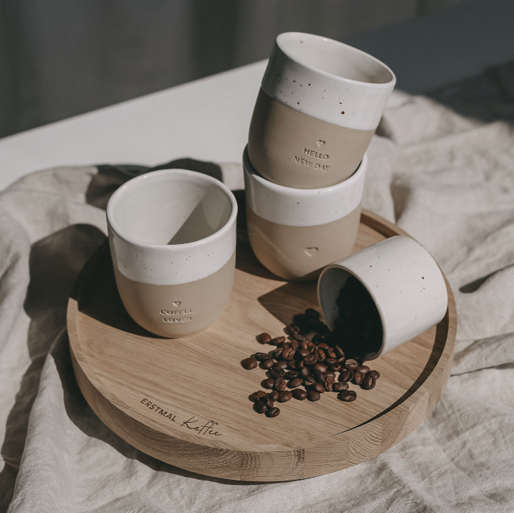 Eulenschnitt Drehteller Erstmal Kaffee