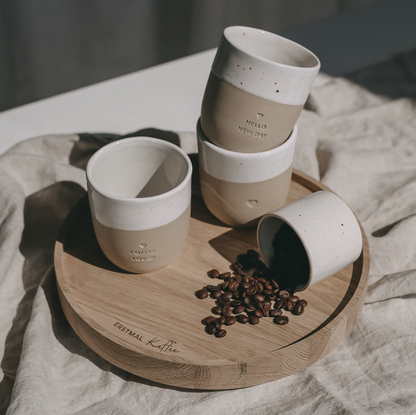 Eulenschnitt Drehteller Erstmal Kaffee