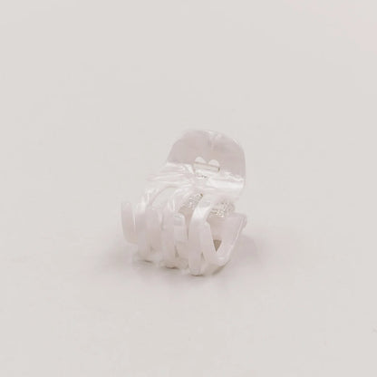 Eulenschnitt Haarspange klein Herz Pearl
