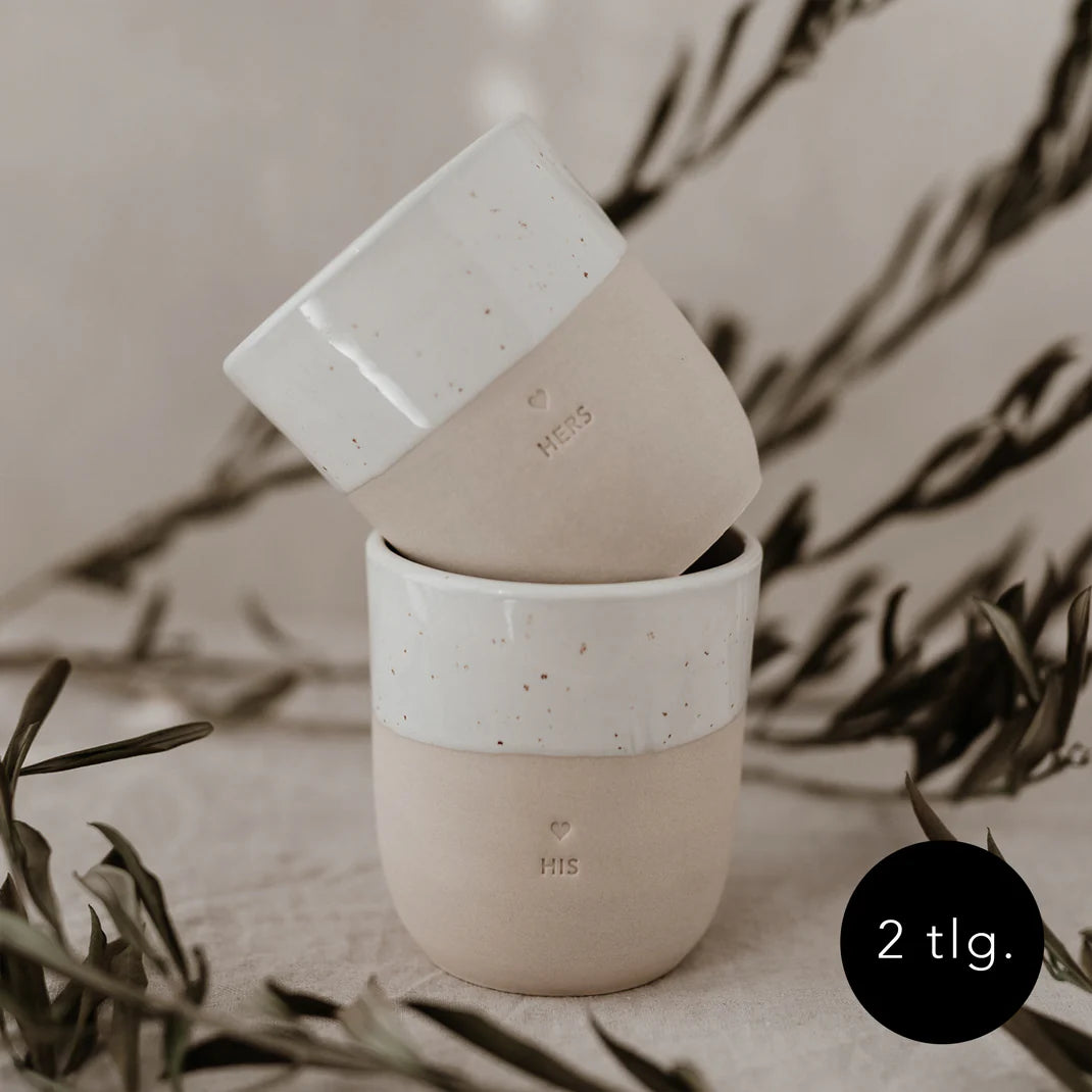 Eulenschnitt Becher-Set His & Hers (2-tlg.)