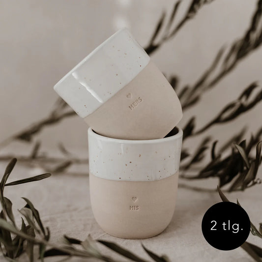 Eulenschnitt Becher-Set His & Hers (2-tlg.)