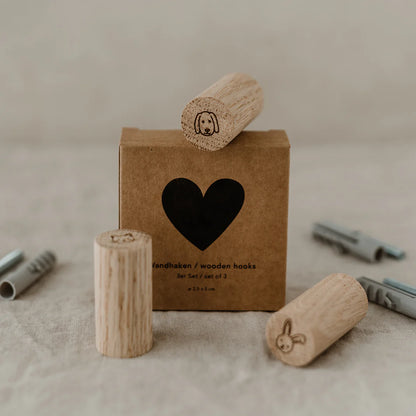 Eulenschnitt Wandhaken Eiche Tiere