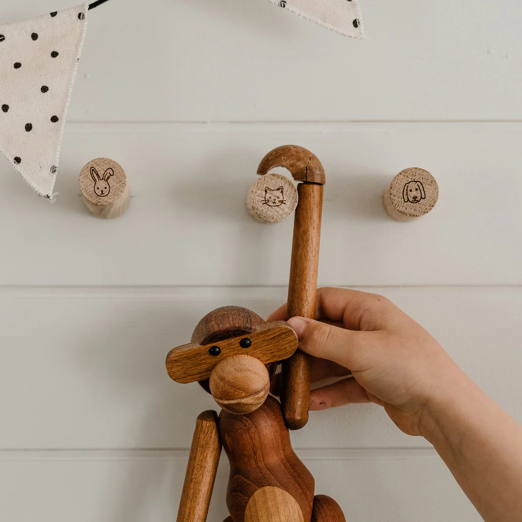 Eulenschnitt Wandhaken Eiche Tiere