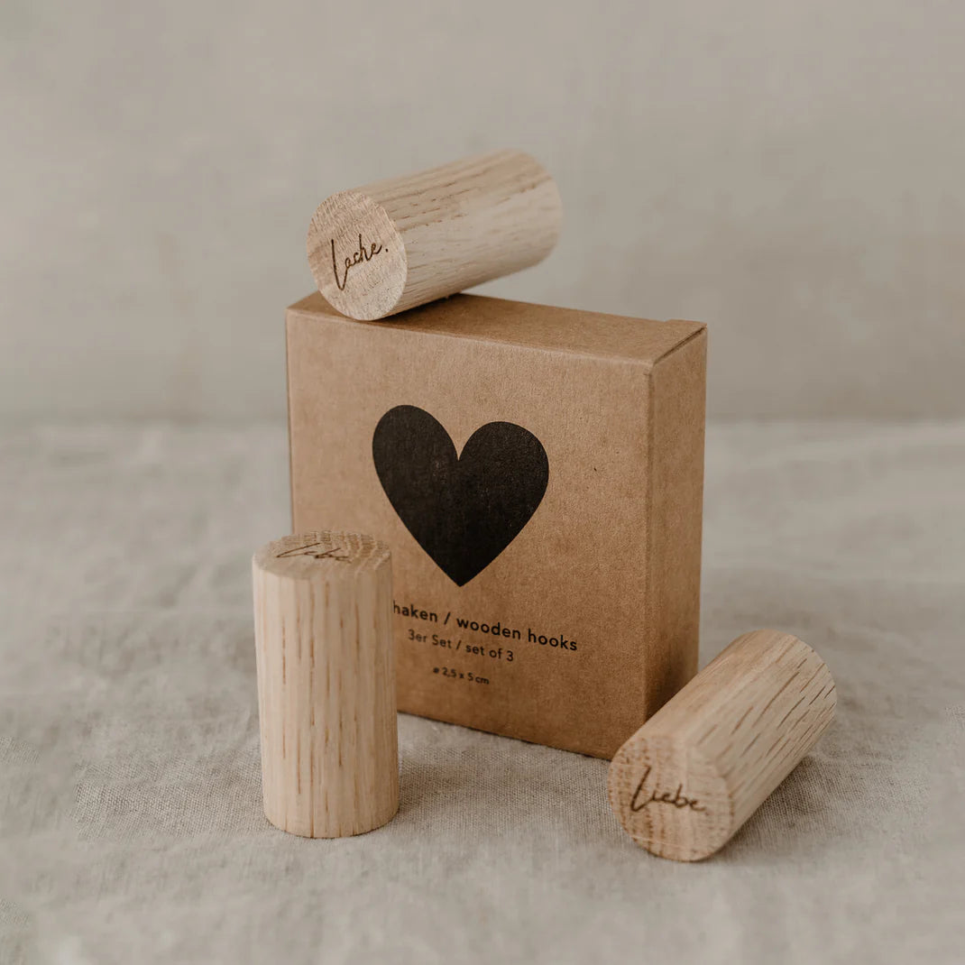 Eulenschnitt Wandhaken Holz  Lebe Liebe Lache