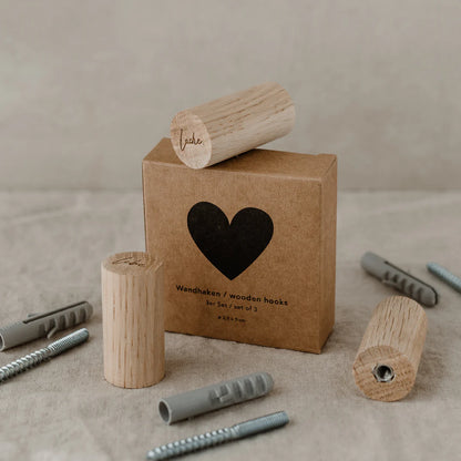 Eulenschnitt Wandhaken Holz  Lebe Liebe Lache