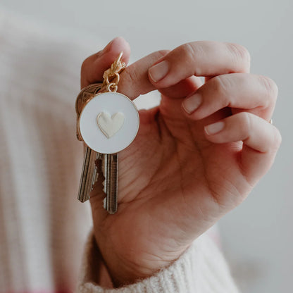 Eulenschnitt Schlüsselanhänger Herz