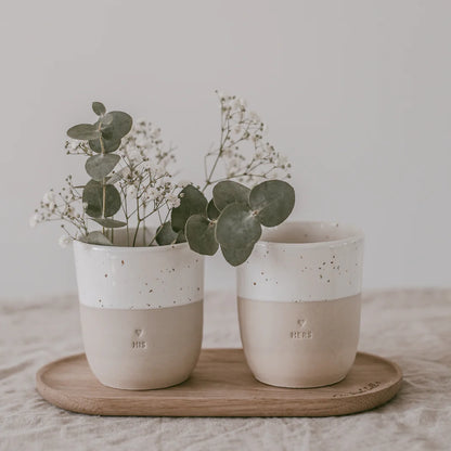 Eulenschnitt Becher-Set His & Hers (2-tlg.)