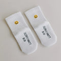 Eulenschnitt Babysocken Smiley