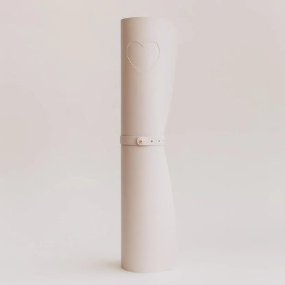 Schreibtischunterlage Herz beige